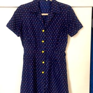Vintage cotton button-down dress